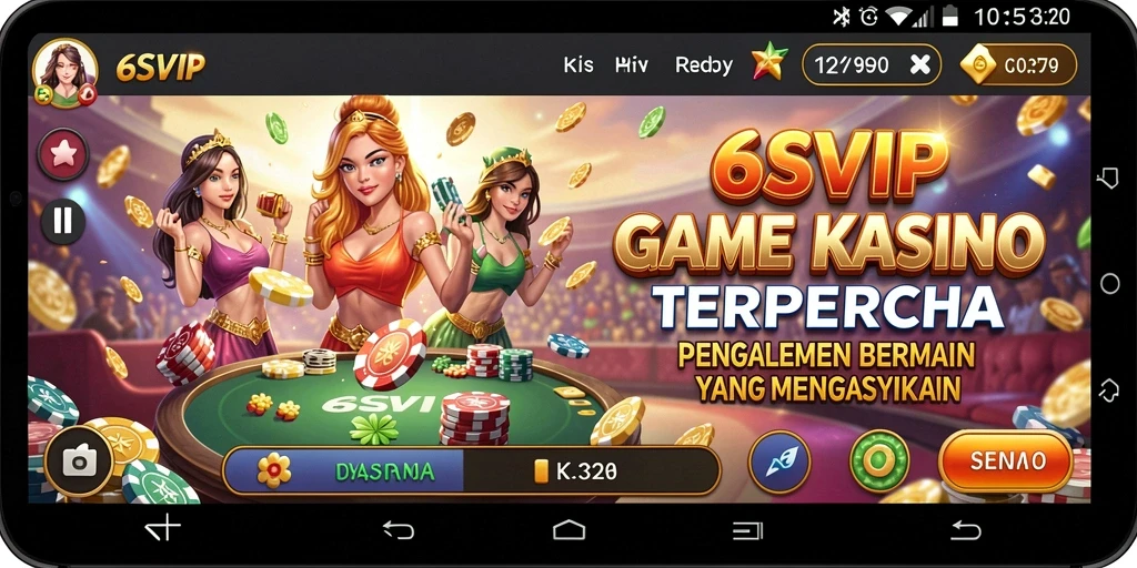 Tampilan gameplay 6SVIP yang menarik dalam suasana Kasino.
