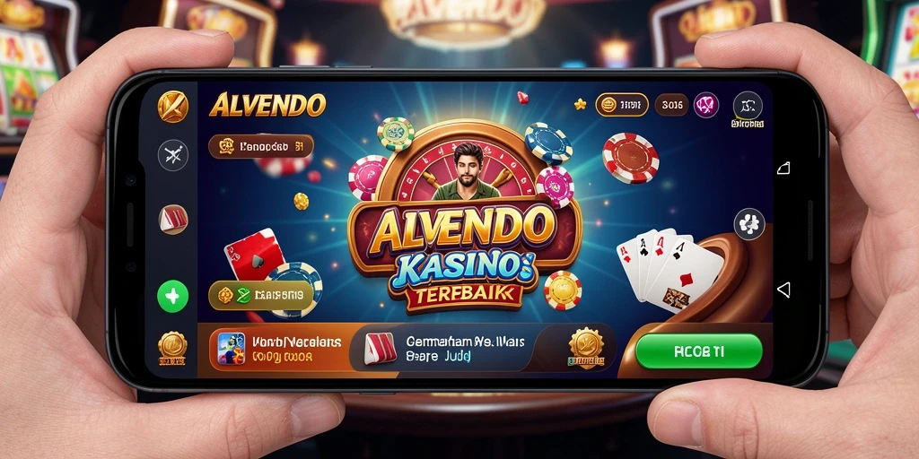 Menampilkan gameplay mendebarkan dari permainan Kasino ALVENDO.