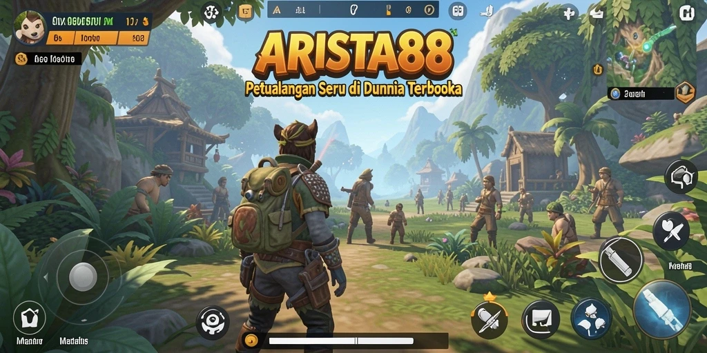 Tampilan gameplay ARISTA88 menampilkan dunia terbuka yang mengesankan dan interaktif.