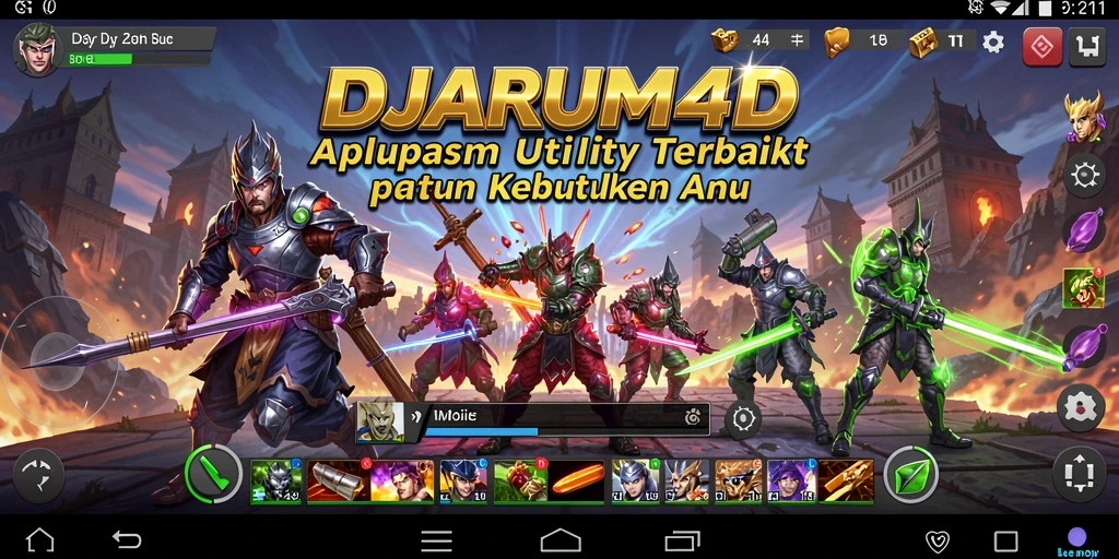 Tampilan utama DJARUM4D dengan fitur-fitur Utility yang memudahkan pengguna.