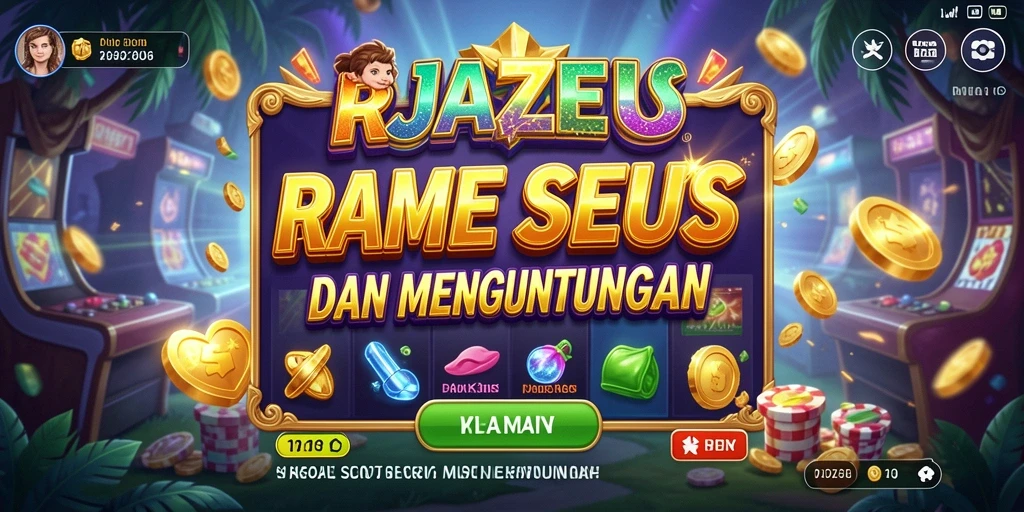 Tampilan interaktif gameplay Slot yang menarik di RAJAZEUS.